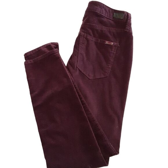 SEVEN7 Jeans Fine Wale Corduroy‎ Stretch Skinny Plum size 10 - Picture 11 of 13